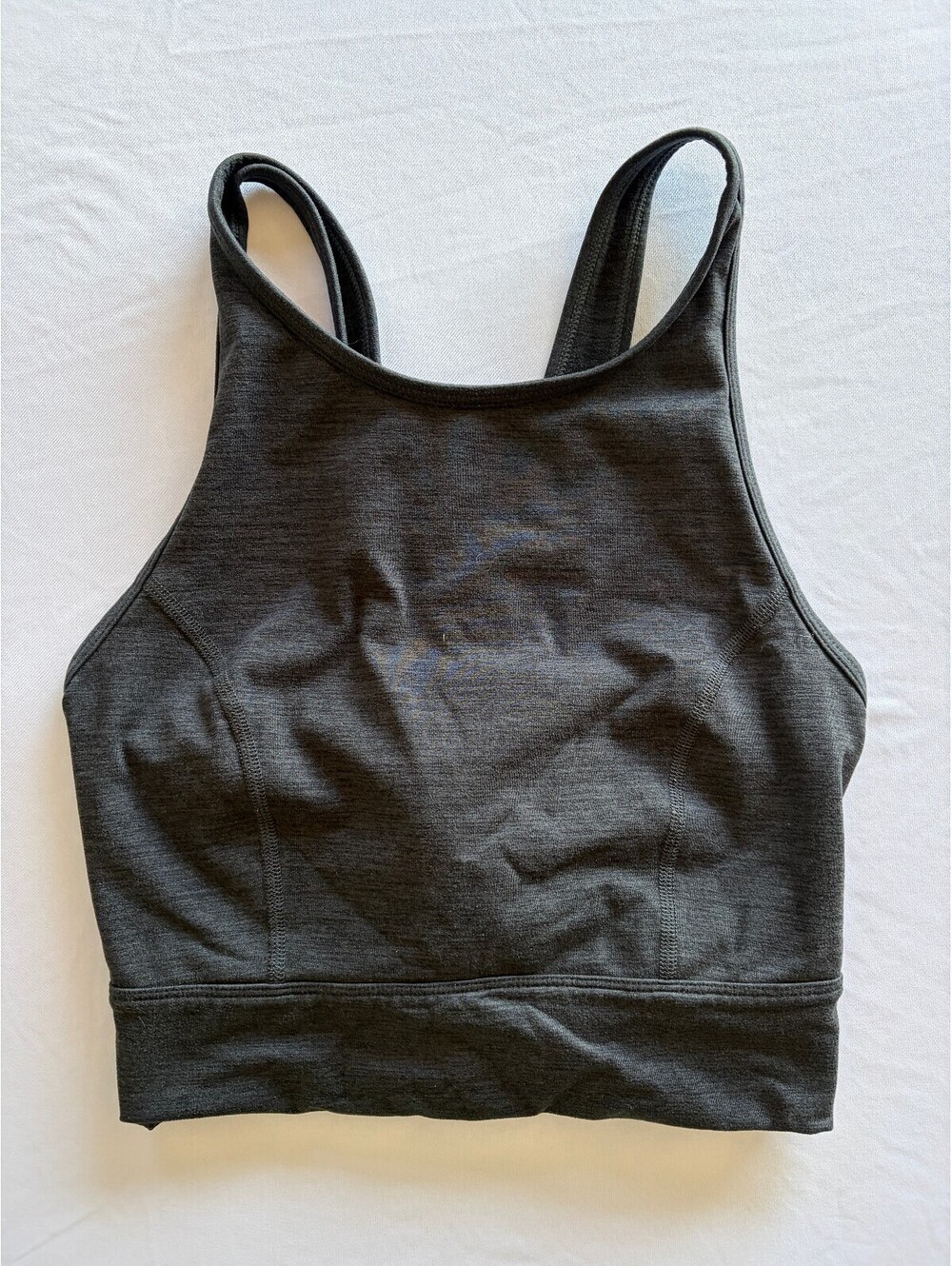 JoyLab Women’s Large Gray Longline Racerback Sports Bra Athletic Workout